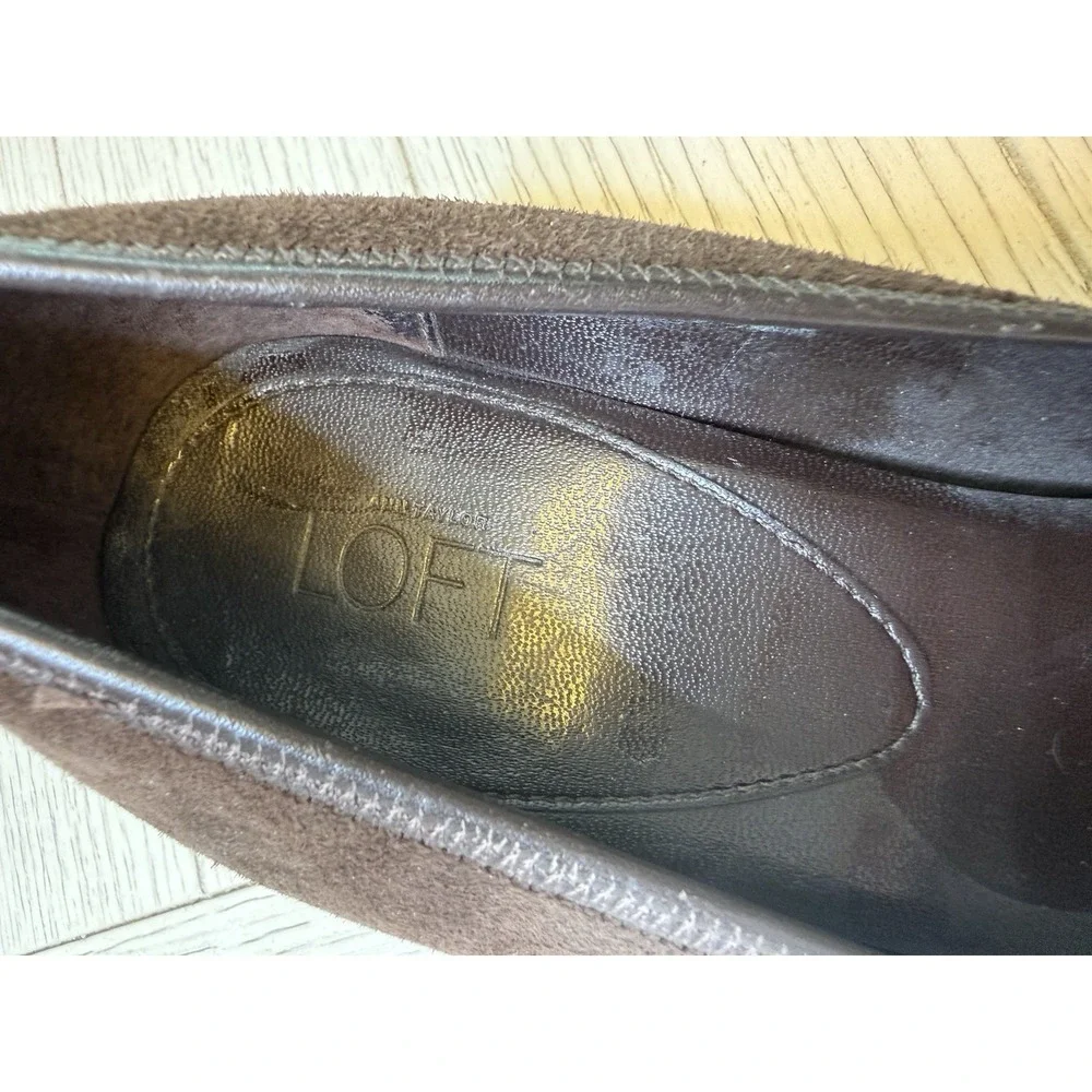 Ann Taylor Loft Brown Suede 2